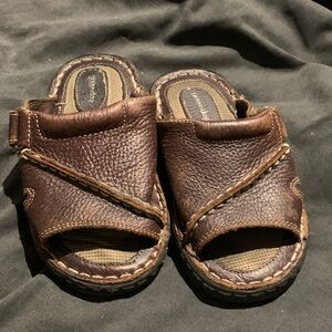 Greendog Kids Brown Leather Sandals
